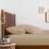 Stella 100% Cotton Ranforce Single Elastic Bed Sheet 100x200 cm Beige
