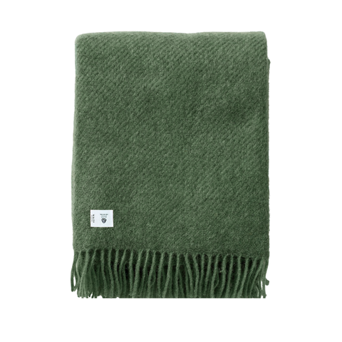 Woolmark Single Single Pure Wool Blanket Green