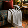 Woolmark Single Single Pure Wool Blanket Gray