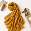 Cyra 100% Cotton Shawl Saffron