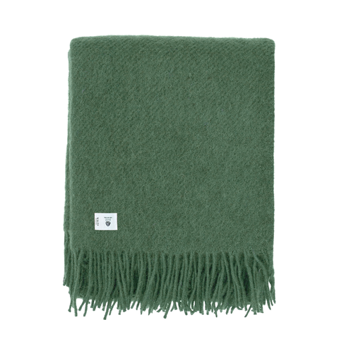 Woolmark Single Single Pure Wool Blanket Green
