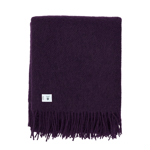 Woolmark Single Pure Wool Blanket Purple