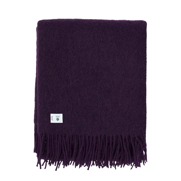 Woolmark Single Pure Wool Blanket Purple