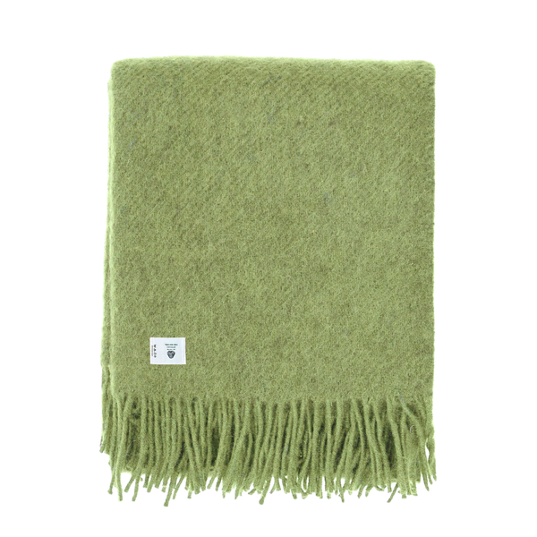 Woolmark Single Single Pure Wool Blanket Green