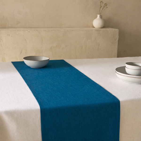 Genoa Woven Linen Stain Resistant Runner 50x150 cm Beige