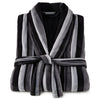Stripe Premium 100% Cotton Men's Bathrobe Navy