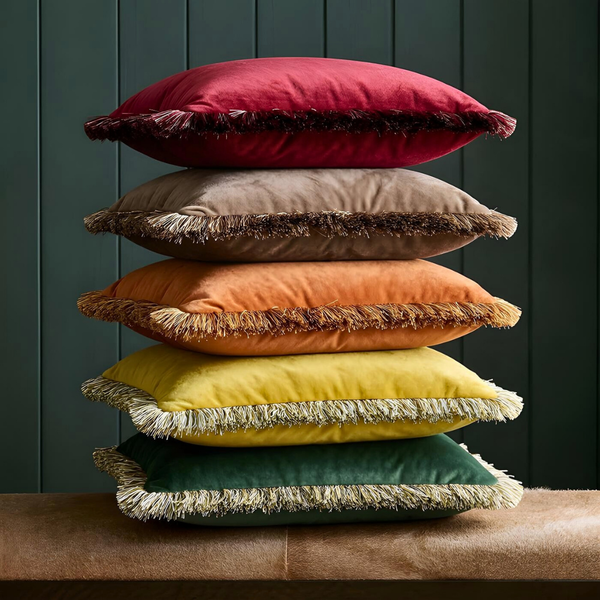 Honey Kenar Detaylı Kadife Kırlent 45x45 cm