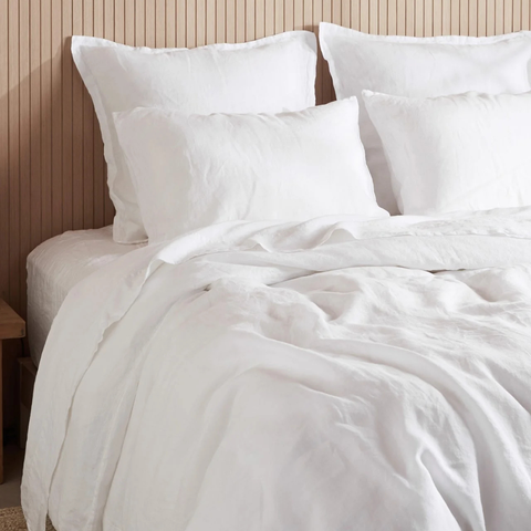 Allure Muslin Cotton Double Duvet Cover Set 200x220 cm White