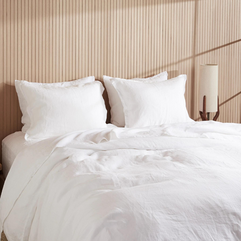 Allure Muslin Cotton Double Duvet Cover Set 200x220 cm White