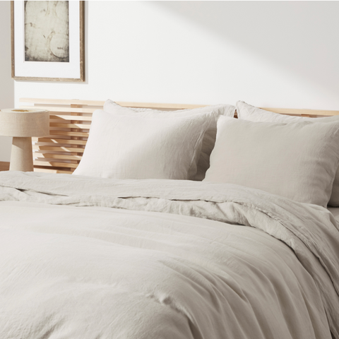 Allure Muslin Cotton Double Duvet Cover Set 200x220 cm White