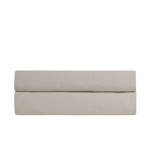 Stella 100% Cotton Ranforce Double Elastic Bed Sheet 160x200 cm Beige