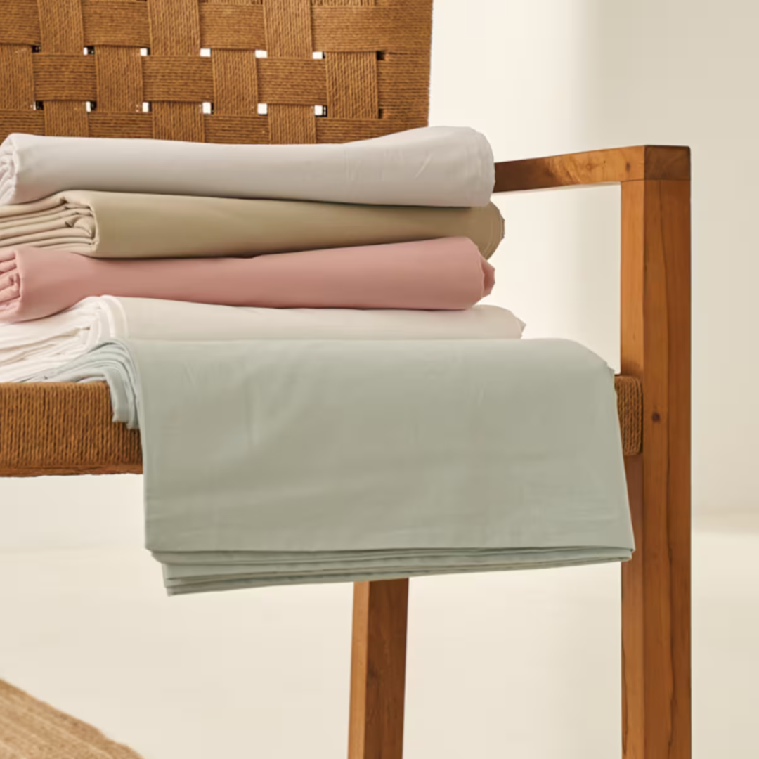 Stella 100% Cotton Ranforce Double Elastic Bed Sheet 160x200 cm Beige
