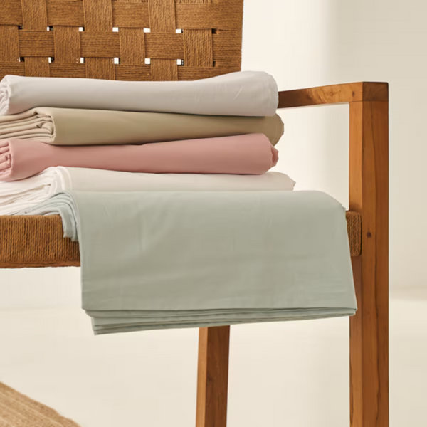 Stella 100% Cotton Ranforce Double Elastic Bed Sheet 160x200 cm Beige
