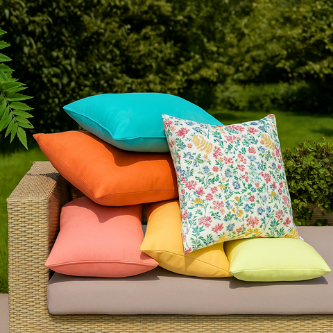 Summer Garden Throw Pillow Cover 45x45 cm