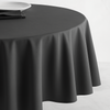 Genoa Woven Linen Stain Resistant Round Table Cloth White
