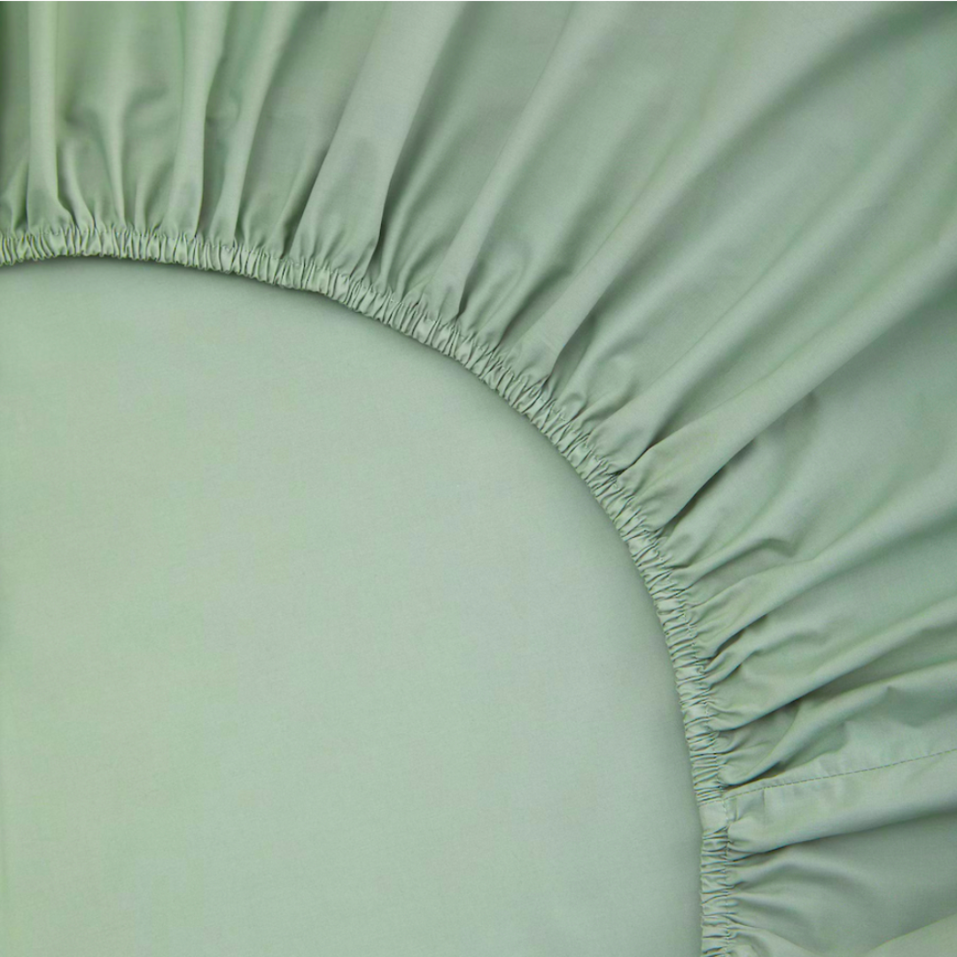 Single Elastic Bamboo Aloe Vera Bed Sheet 100x200 cm Khaki