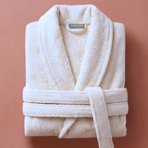 Hera %100 Pamuk Unisex Bornoz Beyaz