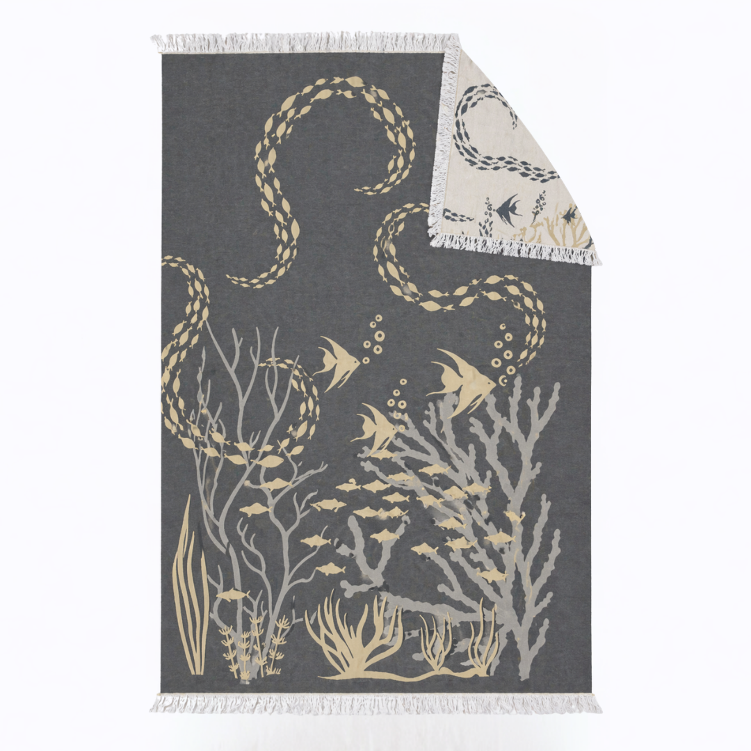 Coral Throw Muslin Cotton Loincloth Red 90x200 cm