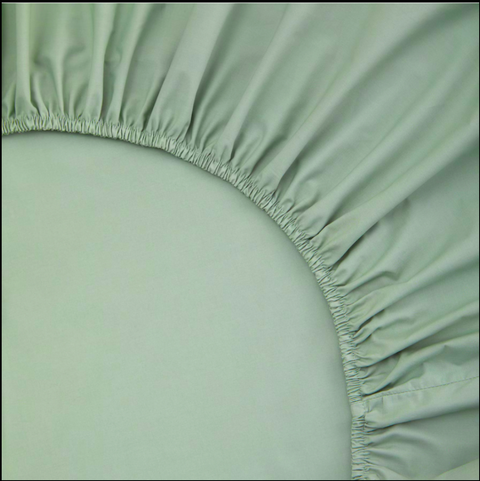 Single Elastic Bamboo Aloe Vera Bed Sheet 100x200 cm Khaki