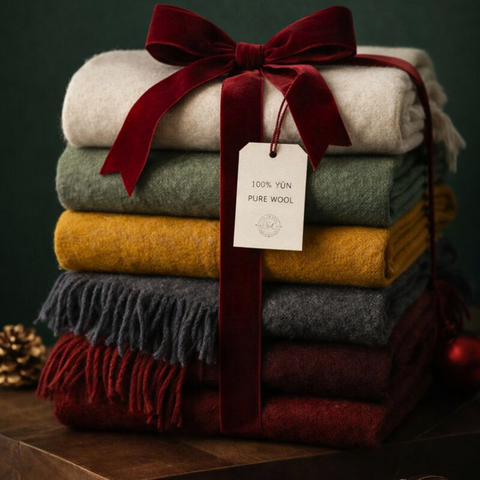 Woolmark Single Pure Wool Blanket Saffron