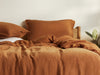 Allure Müslin Pamuk Süper King Size Düz Çarşaf 270x300 cm Kiremit