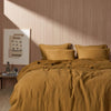 Allure Muslin Cotton Double King Size Flat Sheet 270x300 cm Khaki