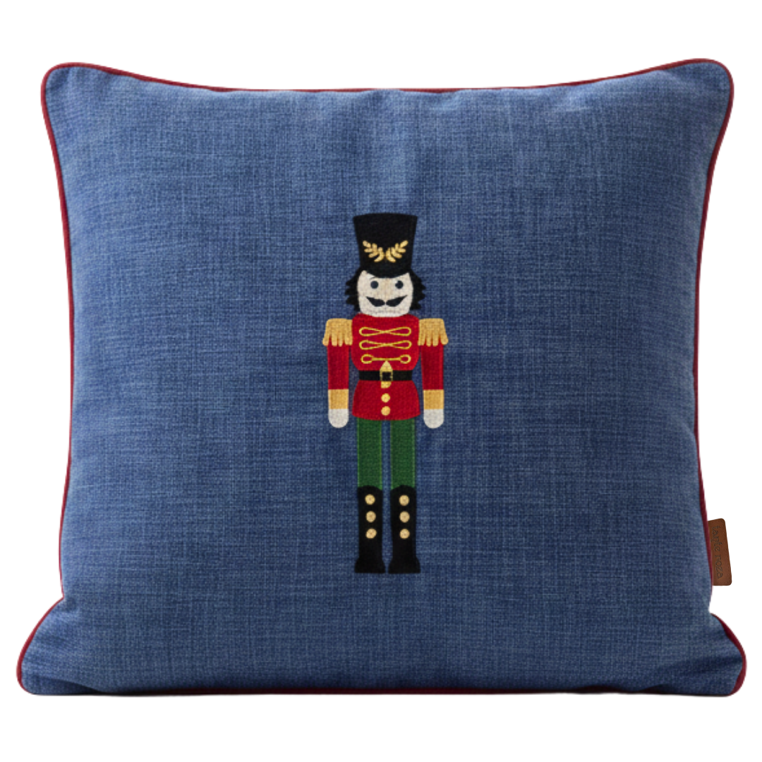 Tartan Plaid Cushion Cover 45x45 cm White