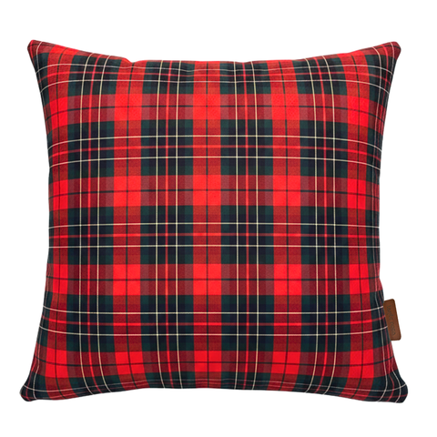 Tartan Plaid Cushion Cover 45x45 cm Red