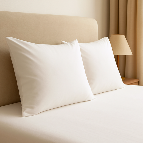 Stella 100% Cotton Satin 2 Pack 50x70 cm Pillow Cover Ecru