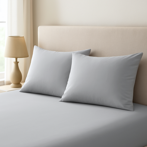 Stella 100% Cotton Satin 2-pack 50x70 cm Pillowcase Gray