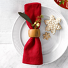 Genoa Woven Linen Stain Resistant Napkin Red (2 Pack)