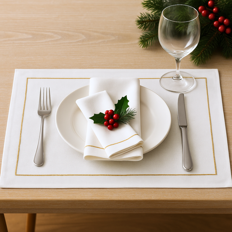 Genoa Woven Linen Stain Resistant Napkin Gray (Pack of 2)