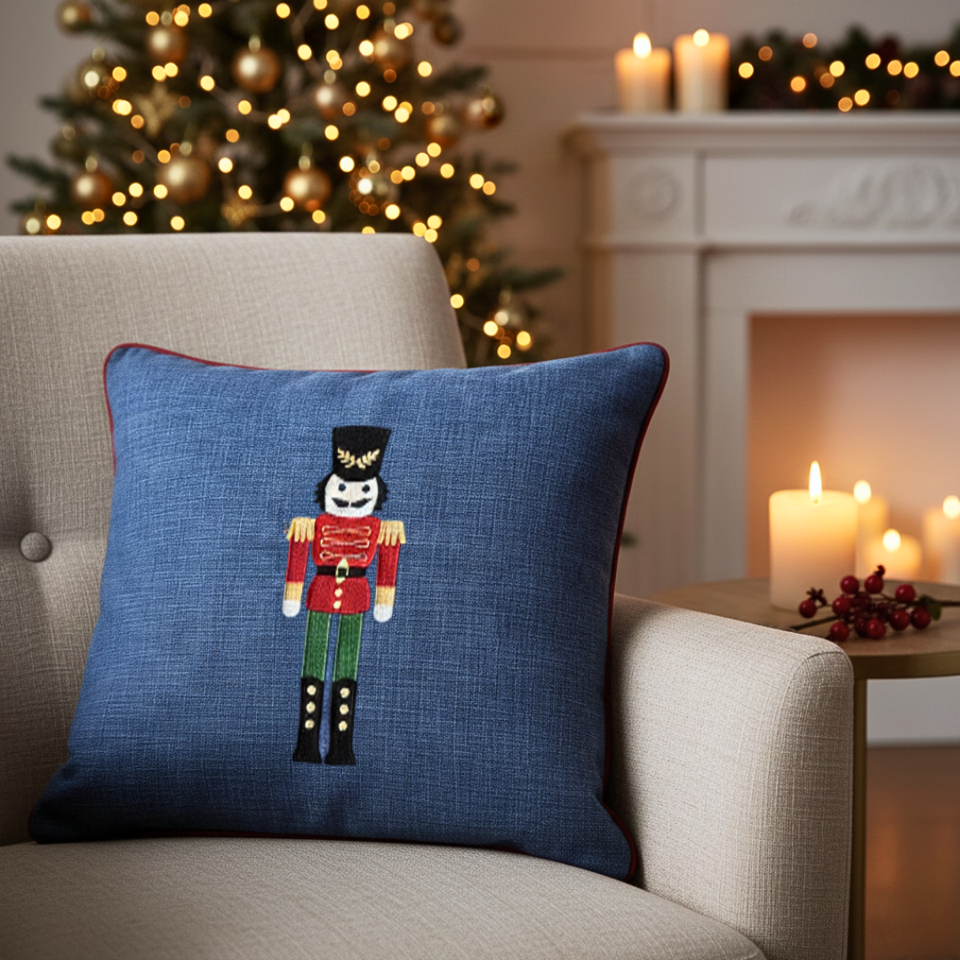 Tartan Plaid Cushion Cover 45x45 cm White