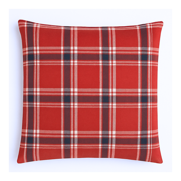 Country Premium Dokuma Kırlent Kılıfı Kırmızı