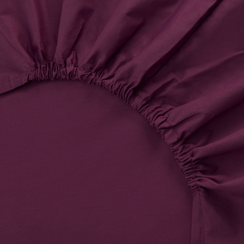 King Size Elastic Bamboo Cotton Sheet 180x200 cm Powder