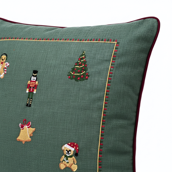 Tartan Plaid Cushion Cover 45x45 cm White