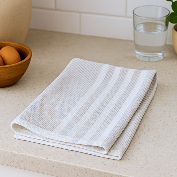 Grey Yüksek Su Emici Pamuk Mutfak Havlusu 50x80 cm