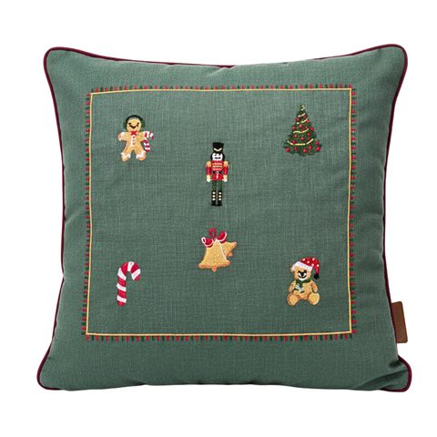 Tartan Plaid Cushion Cover 45x45 cm White