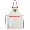 Candy Tasarım Mutfak Önlük Seti Ekru