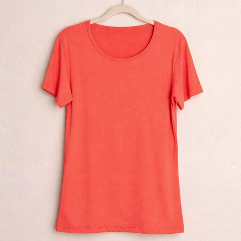 Neaf Bambu Kadın Tişört Nar Çiçeği