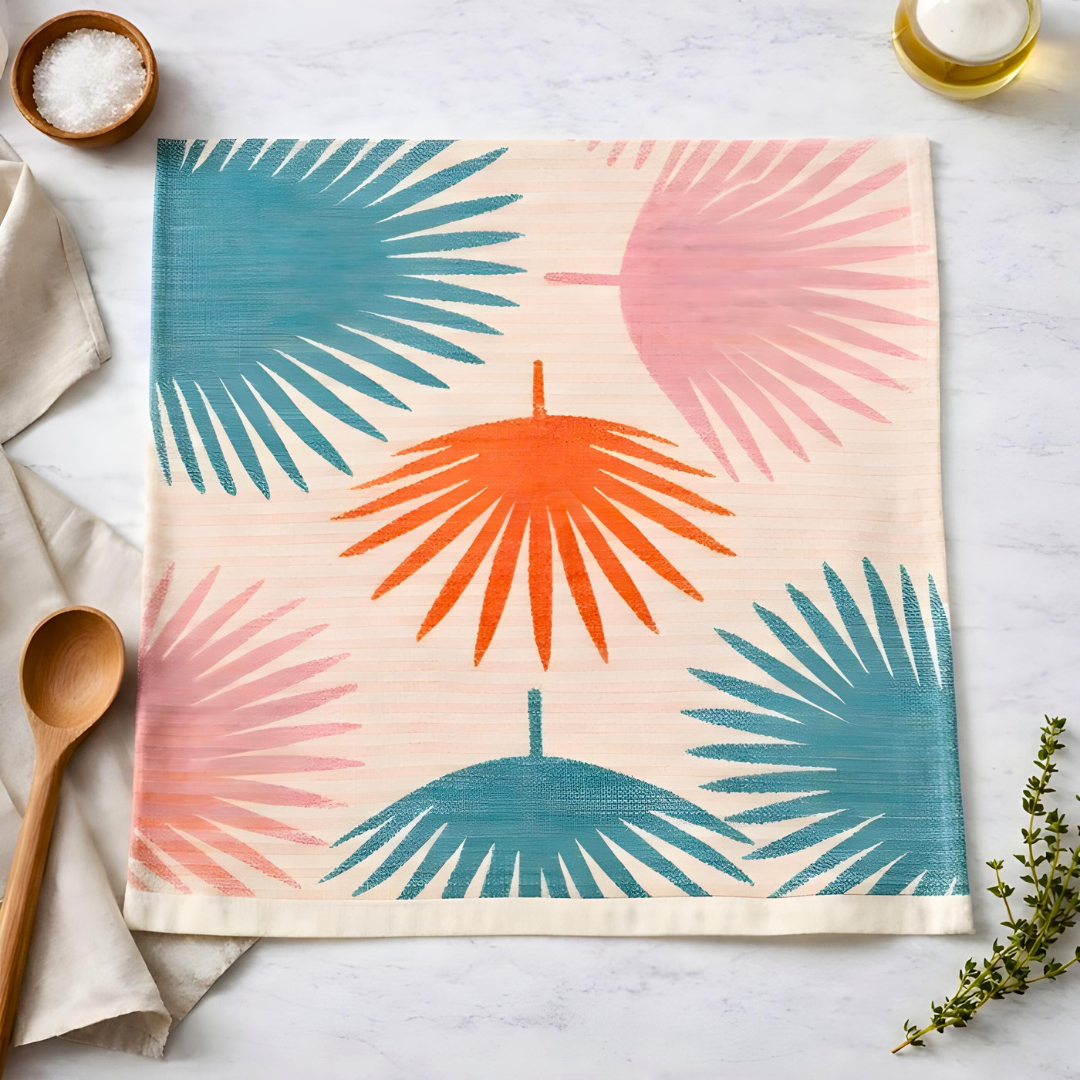 Anthro Kitchen Drying Towel Palm