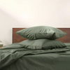 Clara Premium Pamuk Saten Çift Kişilik Nevresim Takımı 200x220 cm Haki