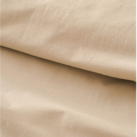 Carly %100 Dokuma Pamuk Çift Kişilik Nevresim Takımı 200x220 cm Kum Beji