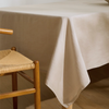 Genoa Woven Linen Stain Resistant Table Cloth Beige