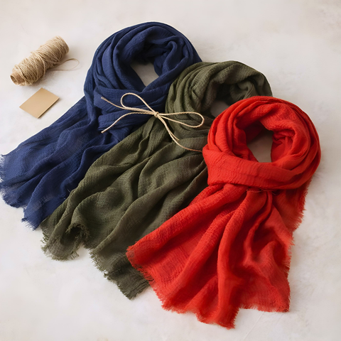 Cyra 100% Cotton Shawl Khaki