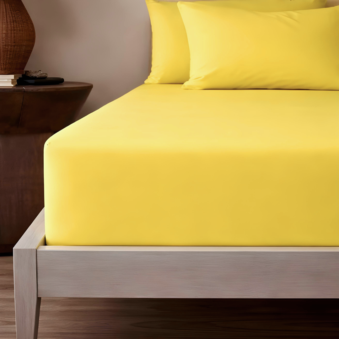 Stella 100% Cotton Ranforce Double Elastic Bed Sheet 160x200 cm Light Green