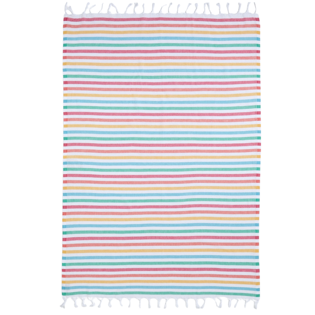 Rainbow Stripe 100% Cotton Loincloth 150x160 cm