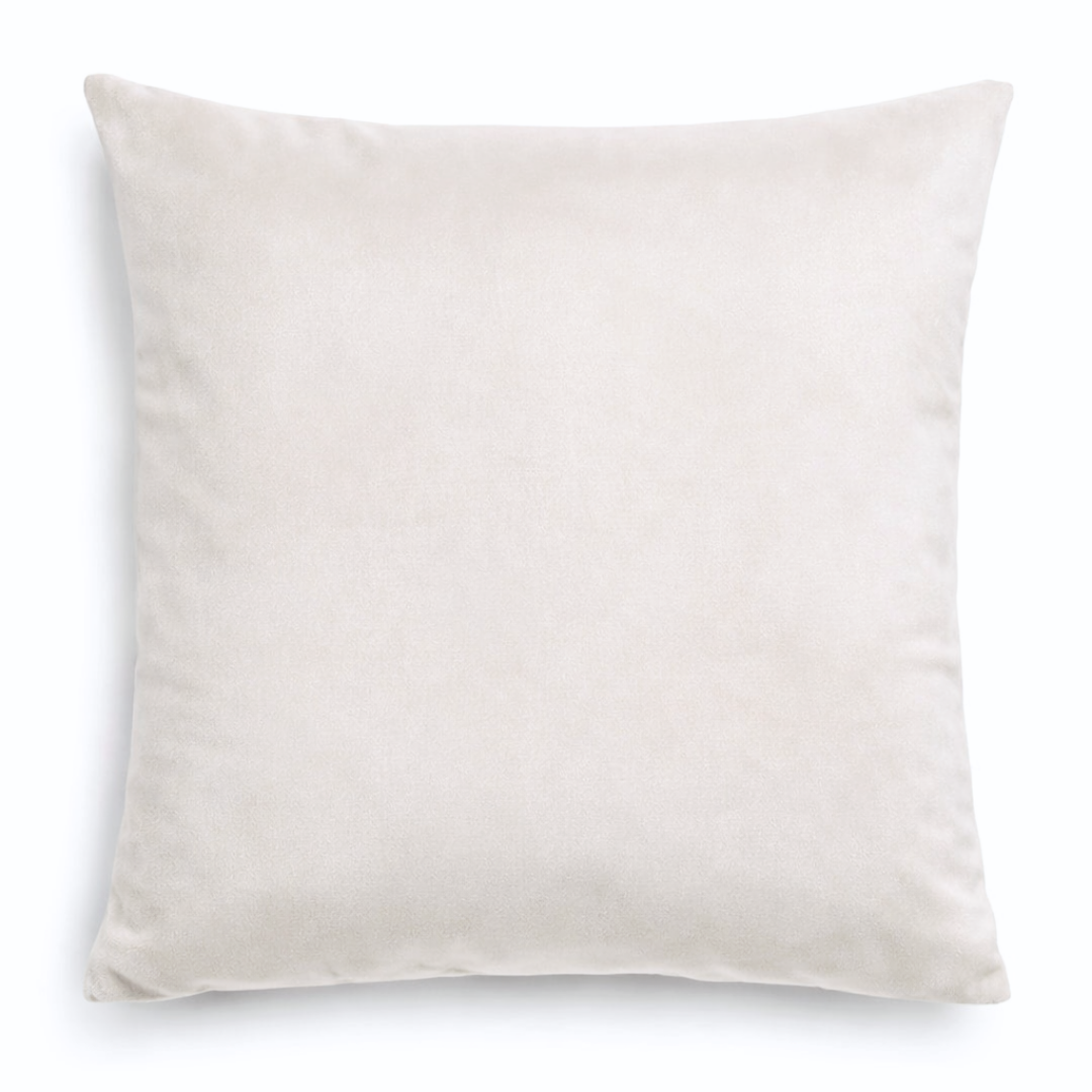 Geometric Patterned Velvet Throw Pillow Cover Mink 50x50 cm