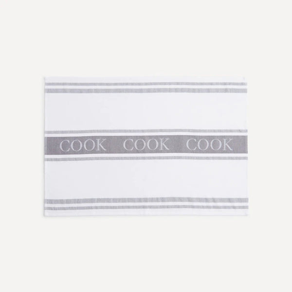 Cook Set of 2 Kitchen Drying Towels Gray