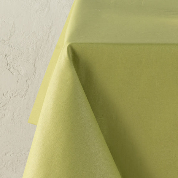 Genoa Woven Linen Stain Resistant Table Linen Light Green